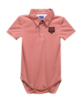 Load image into Gallery viewer, Arkansas State Wolves Embroidered Red Stripes Polo Bodysuit