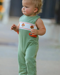 Load image into Gallery viewer, Thanksgiving Turkey Smock Romper