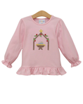 Load image into Gallery viewer, Away In A Manger Ruffle Top