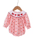 Load image into Gallery viewer, Heart & Bow Smocked Bubble