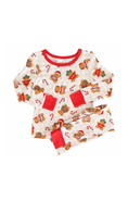 Load image into Gallery viewer, Beary Christmas Two Piece Pajama Set | Neutral