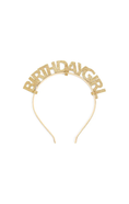 Load image into Gallery viewer, Gold Birthday Girl Headband