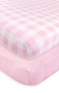 Load image into Gallery viewer, Light Pink Touched By Nature Organic Crib Sheet