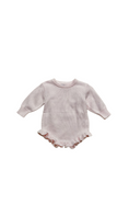 Load image into Gallery viewer, Pink Knit Ruffle Onesie