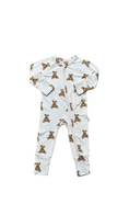 Load image into Gallery viewer, Bear Bamboo Zip Pajamas