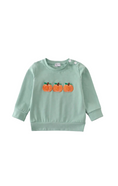 Load image into Gallery viewer, Sage Pumpkin French Knot Top