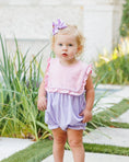 Load image into Gallery viewer, Amelia Bubble- Pink and Lavender Stripe