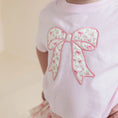 Load image into Gallery viewer, Ditsy Floral Bow Patch Short Sleeve T-Shirt