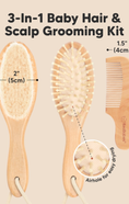 Load image into Gallery viewer, Baby Hair Brush & Comb Set
