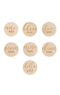 Load image into Gallery viewer, Wooden Reversible Monthly Milestone Photo Prop