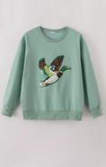 Load image into Gallery viewer, Duck Sequin Kid Sweatshirt