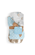 Load image into Gallery viewer, Reversible Baby Blanket Howdy Partner Blue