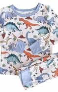 Load image into Gallery viewer, Dino Dude Two Piece Pajama Set