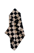 Load image into Gallery viewer, Phufy Bliss Checkerboard Mini Blanket- Black/Cocoa