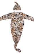 Load image into Gallery viewer, Leopard Knotted Gown & Hat