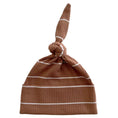 Load image into Gallery viewer, Saddle Stripe Organic Ribbed Beanie 0-3M