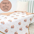Load image into Gallery viewer, Noah's Ark Baby Muslin Quilt
