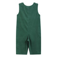 Load image into Gallery viewer, Green Corduroy Santa Smocked Overalls