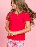 Load image into Gallery viewer, Knit Short Sleeve Scallop Top