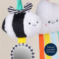 Load image into Gallery viewer, Itzy Bitzy Spiral Car Seat Toy- High Contrast
