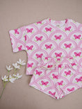Load image into Gallery viewer, Pink Butterfly Shorts Set