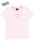 Load image into Gallery viewer, Lulu Mac Youth Striped Monochrome Baby Doll Top