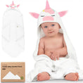Load image into Gallery viewer, Unicorn Cuddle Baby Hooded Towel