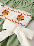 Load image into Gallery viewer, Thanksgiving Turkey Smock Girl Romper