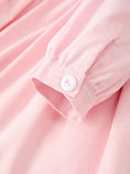 Load image into Gallery viewer, Pink Smocked Dress Peter Pan Collar Long Sleeve