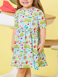 Load image into Gallery viewer, Classroom Crew Short Sleeve Knit Twirl Dress