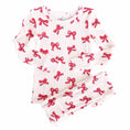 Load image into Gallery viewer, Coquette Christmas Bamboo Waffle Two Piece Pajama Set