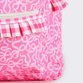 Load image into Gallery viewer, Gingham Ruffle Bow Printed Backpack