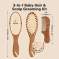 Load image into Gallery viewer, Baby Hair Brush & Comb Set