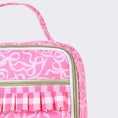 Load image into Gallery viewer, Gingham Ruffle Bow Printed Girls Lunchbox