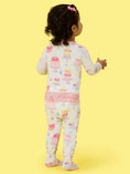 Load image into Gallery viewer, Cotton Modal Birthday Cake Footed Ruffle Pajama
