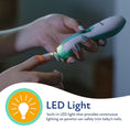 Load image into Gallery viewer, Baby Nail Trimmer, Electric Nail Trimmer with Led Light