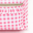Load image into Gallery viewer, Pink Plaid Ruffle Girls Backpack