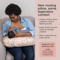 Load image into Gallery viewer, Nursing Pillow - Pink Field Flowers