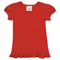 Load image into Gallery viewer, Blank Girl's Short Sleeve Ruffle Tee Shirt