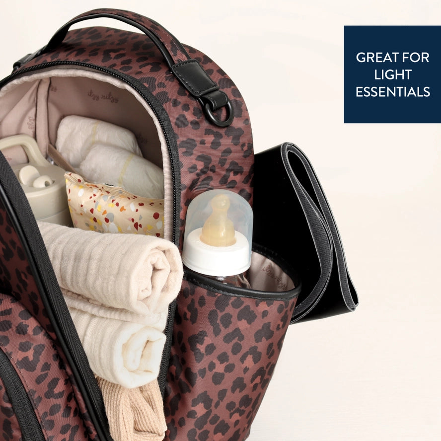 Brown Leopard Mini plus Backpack