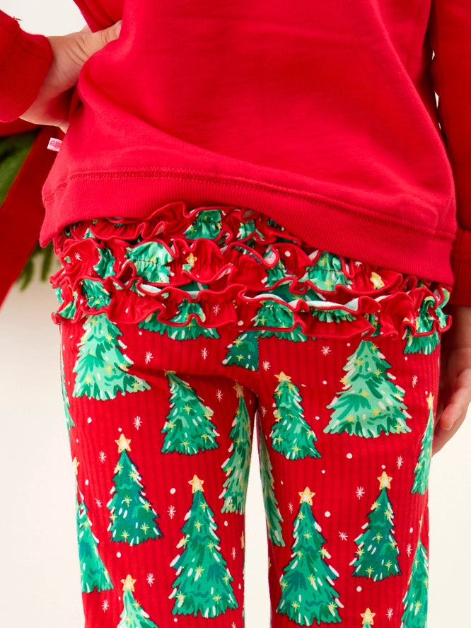 O Christmas tree flare pants