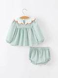 Load image into Gallery viewer, Halloween Glitter Pumpkin Bloomer Set
