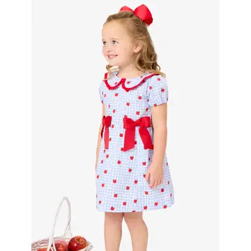 Apple Orchard Bow Peter Pan Dress