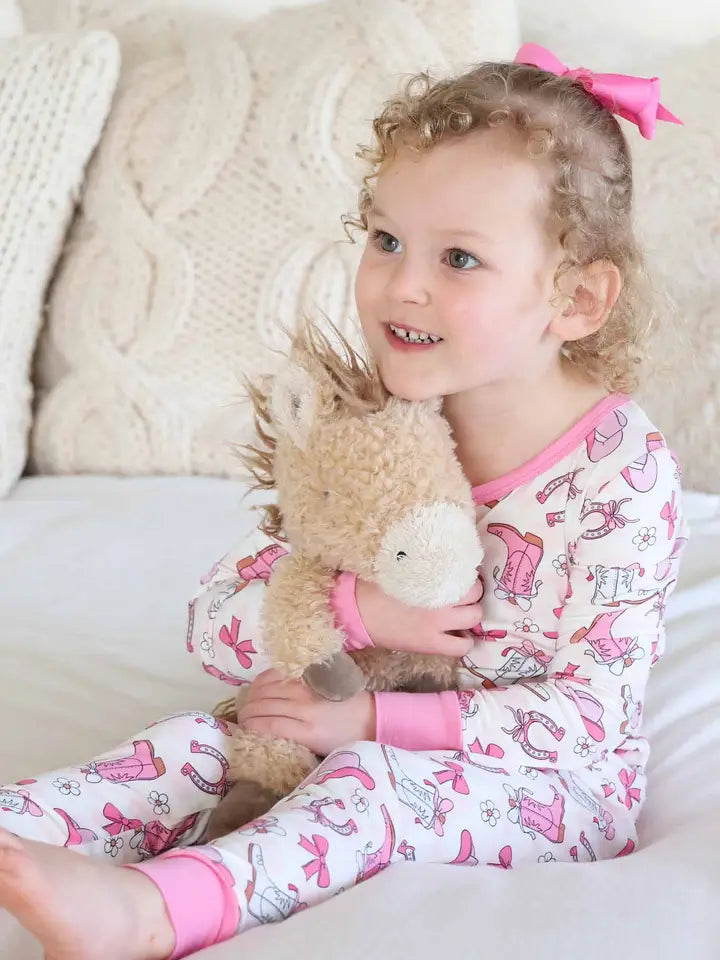 Pink Rodeo Dreams Two Piece Pajama Set