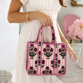 Load image into Gallery viewer, Stripe Floral Mini Quilted Bag
