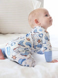 Load image into Gallery viewer, Blue Rodeo Dreams Convertible Zip Romper
