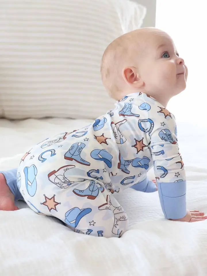 Blue Rodeo Dreams Convertible Zip Romper