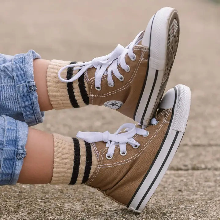 Hudson Tan Crew Socks