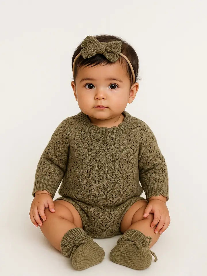 Willow Lacy Crochet Romper