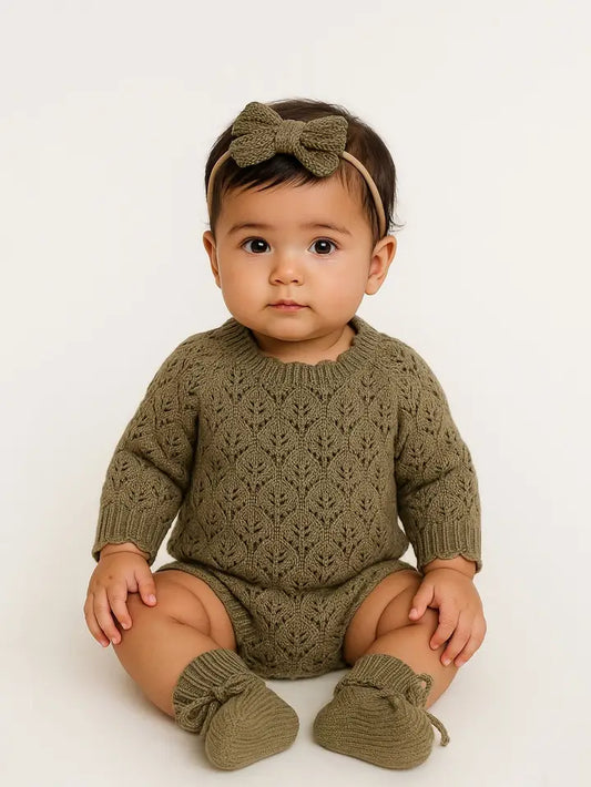 Willow Lacy Crochet Romper
